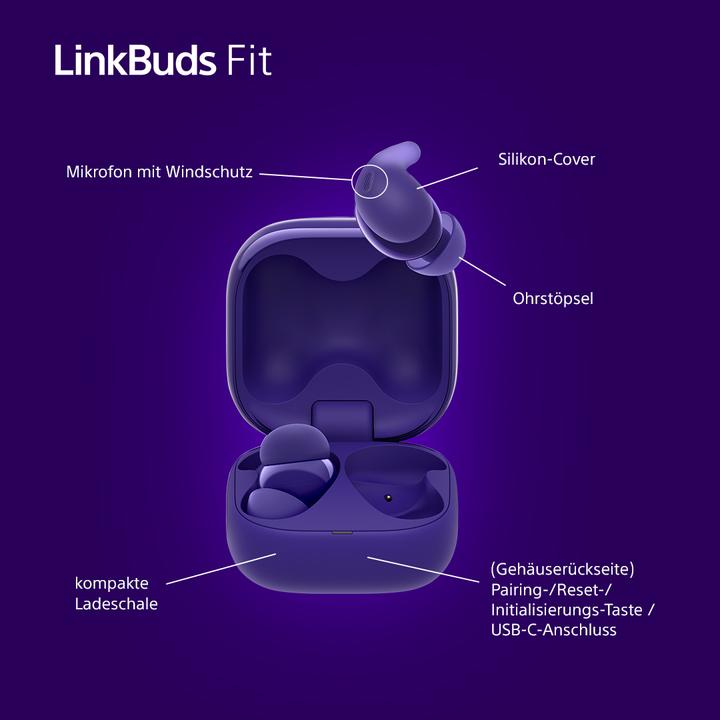 Produktbild Sony LinkBuds Fit (NC, 5.50 h, Kabellos)
