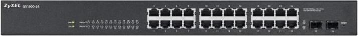 Actual product image Zyxel Switch 24x GE GS1900-24 V2 (26 Ports)