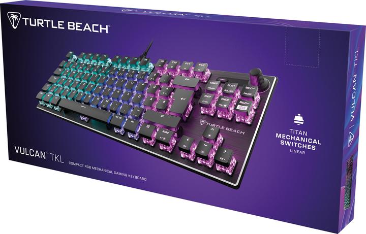 Immagine prodotto Turtle Beach Tastiera da gioco Vulcan TKL AIMO, Switch rosso (DE, Cablato)