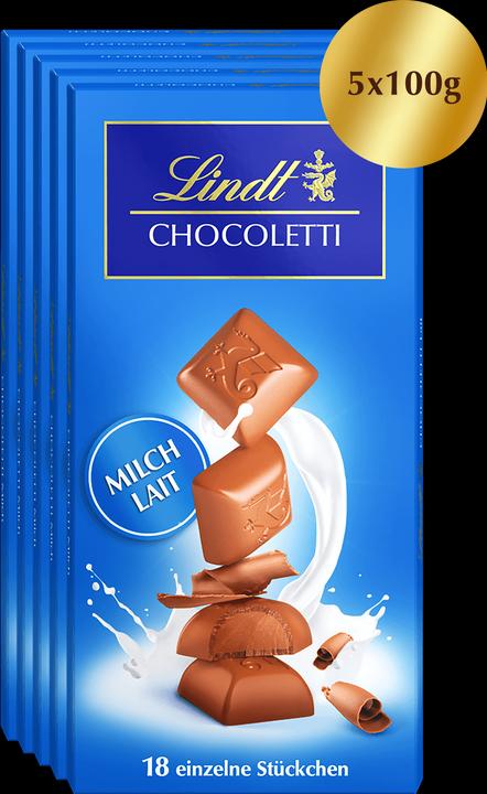 Image du produit Lindt Tablette de chocolat au lait Chocoletti (500 g)