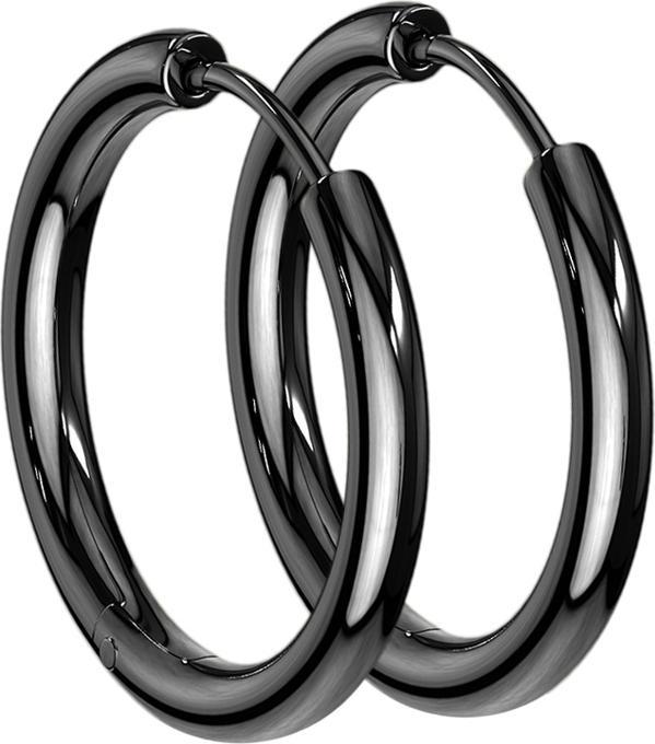 Actual product image Star Piercing Earring black (Surgical steel 316L, without brass)