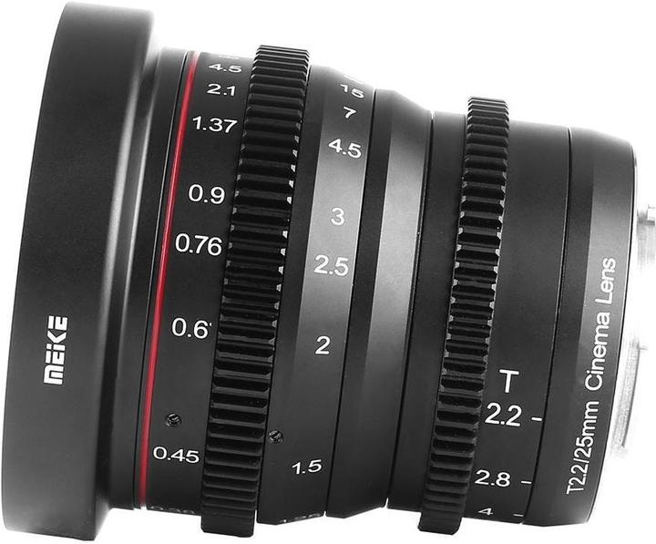 Actual product image Meike 25mm T2.2-22 Sony E-Mount Cine Lens (Sony E, APS-C / DX)