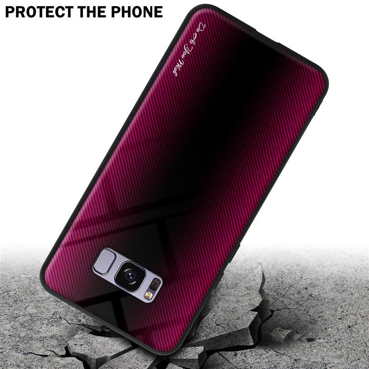 Immagine prodotto Cadorabo Copertura di vetro a strisce in TPU (Samsung Galaxy S8+)