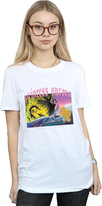 Actual product image Disney Womens/Ladies Sleeping Beauty And Maleficent Cotton Boyfriend T-Shirt (3XL)