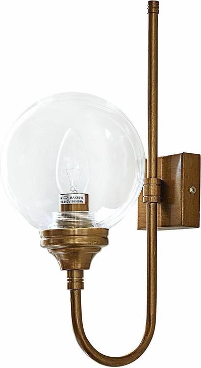 Produktbild Loberon Wandlampe Anthé antikmessing/klar (E14)