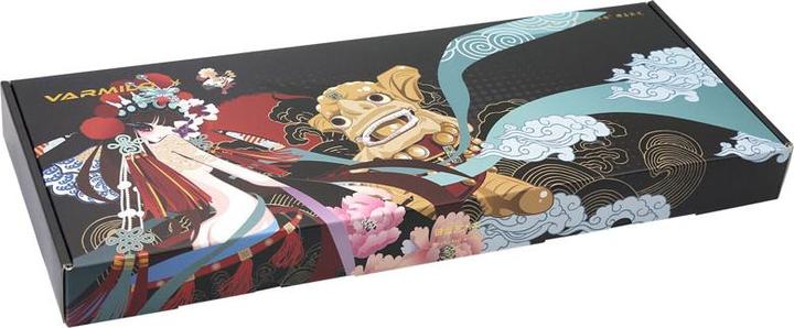 Produktbild Varmilo VEA87 Beijing Opera TKL Gaming Tastatur, MX-Brown, weisse LED - US Layout (US, Kabelgebunden)