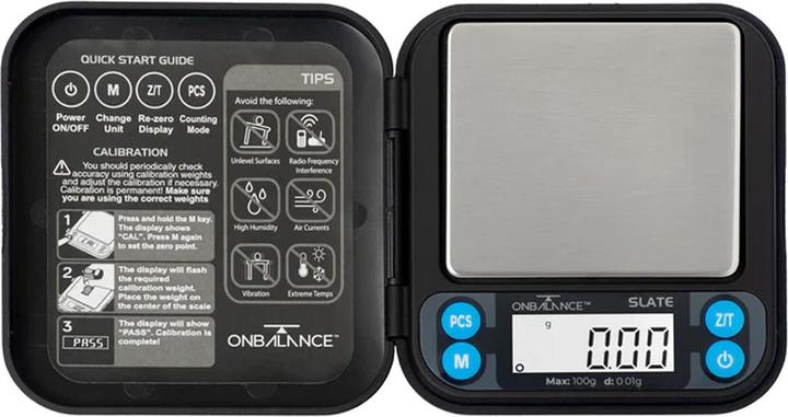 Actual product image OnBalance On Balance Slate Scale Black 100g x 0.01g