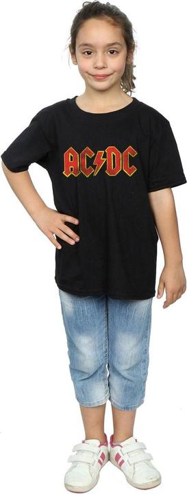 Immagine prodotto AC/DC Maglietta Logo Effetto Invecchiato Ragazze (128)
