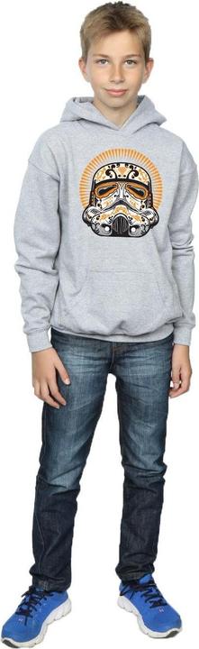 Actual product image Star Wars Boys Stormtrooper Dia De Los Muertos Hoodie (116)