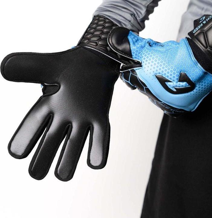 Produktbild Catch & Keep Fussballhandschuhe Kralle Junior Pro 3.0 Gr. 7 Blau Torwart Keeper Goalie Handschuhe (7)