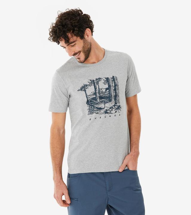 Quechua T-Shirt Herren Wandern - NH100 grau