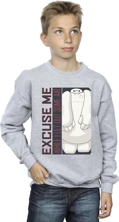 Actual product image Disney Boys Big Hero 6 Baymax Excuse Me Some Air Sweatshirt (104)