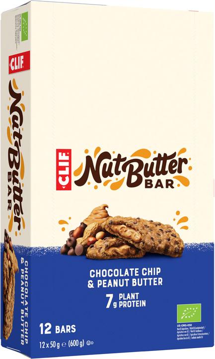 Immagine prodotto Clif Bar Barretta al burro di noci (Arachide, Datteri, Scheggia di cioccolato, Nutty, Dolce, Burro di Arachidi, Cioccolato, Avena, 1 pz., 600 g)