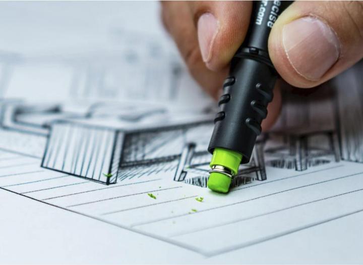 Actual product image Pica Erasers green Accessories for Fine-Dry