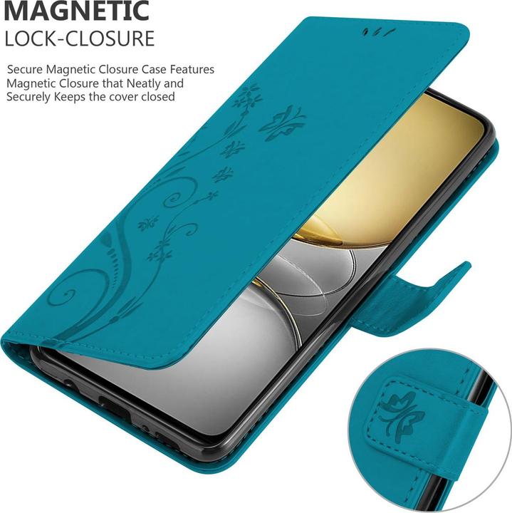 Actual product image Cadorabo Case for Realme C75 Flower Book (Siemens CC75)