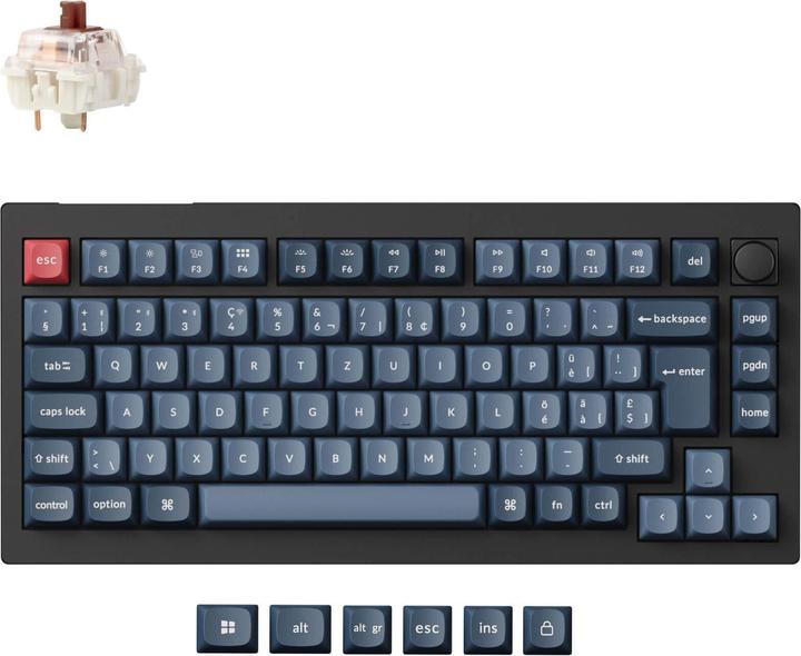 Produktbild Keychron V1 Max (CH, Kabelgebunden, Kabellos)