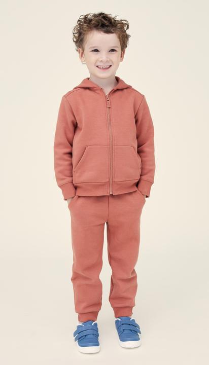 Actual product image Domyos Hooded jacket for babies/toddlers - terracotta (86, 85 C)
