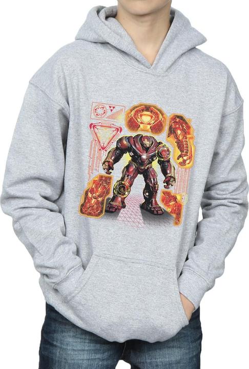 Produktbild Avengers Infinity War Hulkbuster Blueprint Kapuzenpullover Jungen (140, 146)