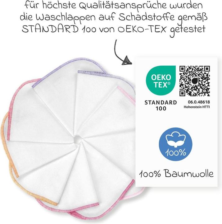 Actual product image Makian Molton flannel baby flannels 9 pack 30 x 30 cm (30 cm, 30 cm)