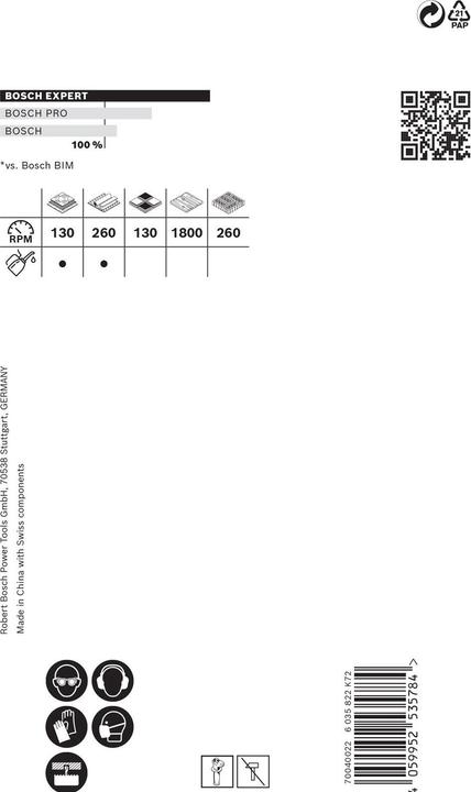 Produktbild Bosch Professional Zubehör EXPERT Tough Material Lochsäge, 67 x 60 mm (67 Millimeter)