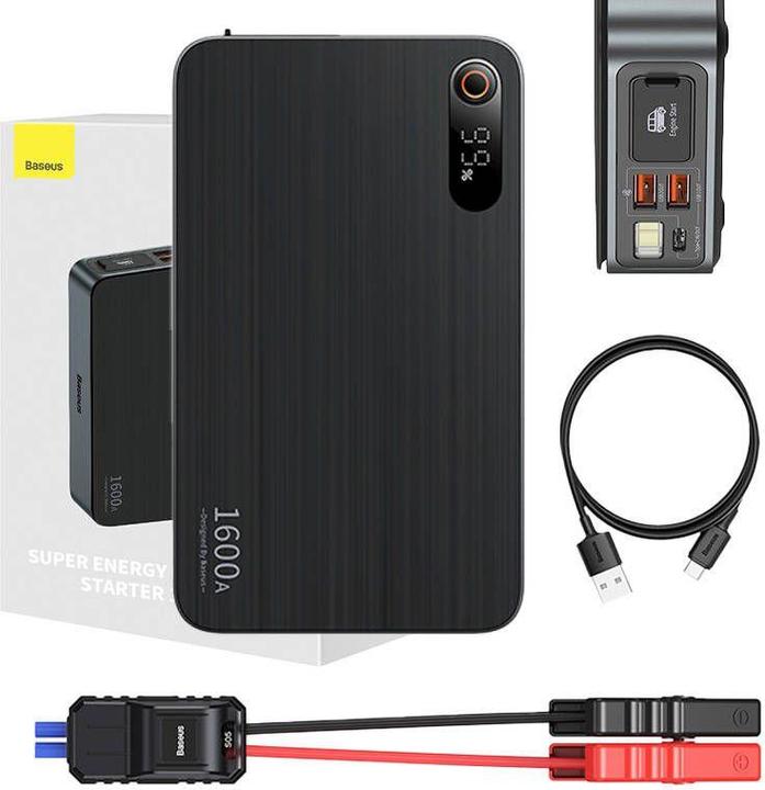 Produktbild Baseus Super Energy PRO Auto Starthilfe (16000 mAh, 65 W, 59.20 Wh)