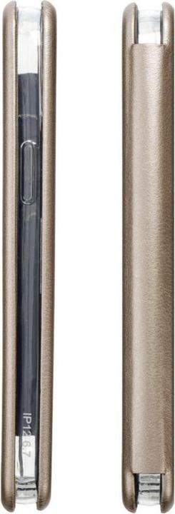 Actual product image OEM Book case ELEGANCE book case for IPHONE 16 Plus gold (Apple iPhone 16 Plus)
