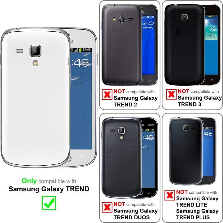 Image du produit Cadorabo Coque pour Samsung Galaxy TREND universel avec Clip (Samsung Galaxy Tendance)