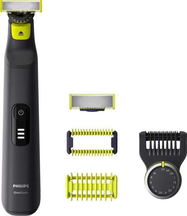 Precision comb, Body trim attachment, 360° blade for the face, Blade for the body, Skin protection attachment