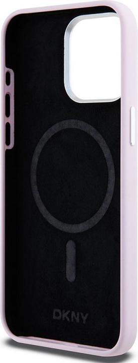 Image du produit DKNY DKHMP15XSMCHLP iPhone 15 Pro Max 6.7" różowy/pink hardcase Silicone Liquid Small Metal Logo Mag (Apple iPhone 15 Pro Max)