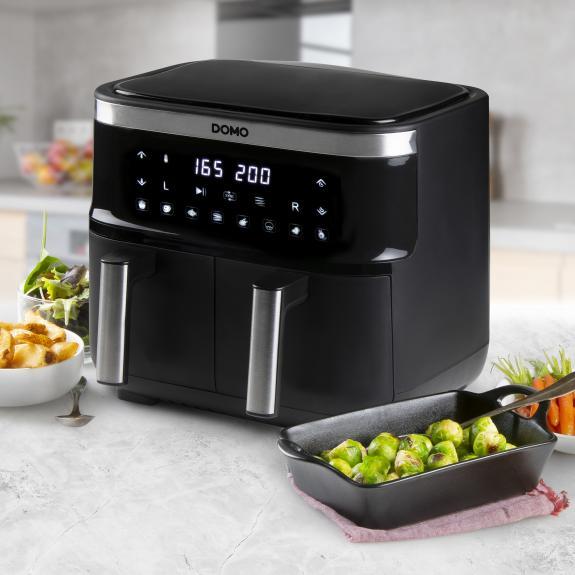 Actual product image Domo DO537FR Deep fryer Overheating protection, timer function, with display, non-stick coating