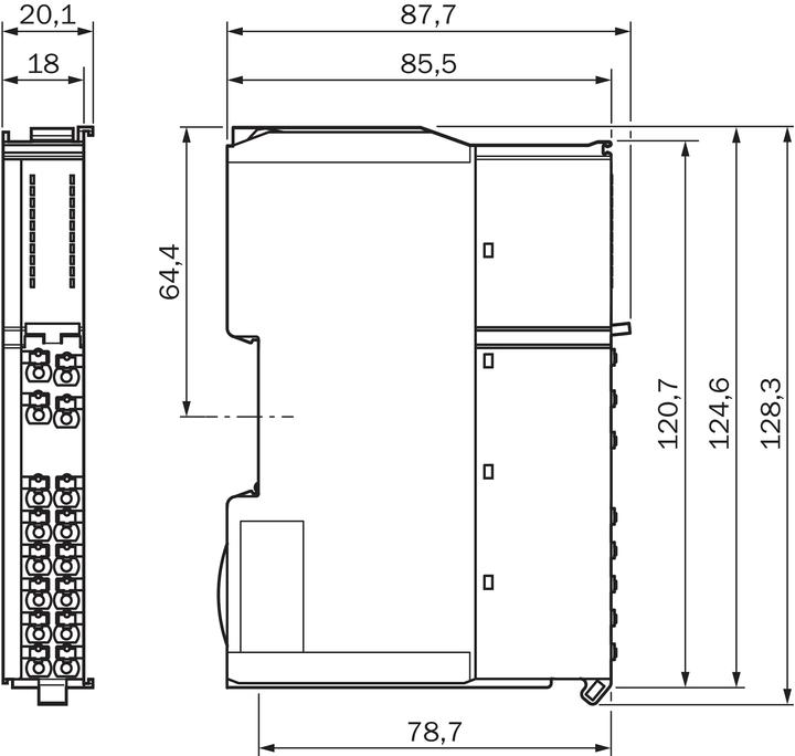 Image du produit Sick RLY3-OSSD100 Relais de sécurité, RLY3-OSSD100,In RLY3OSSD100