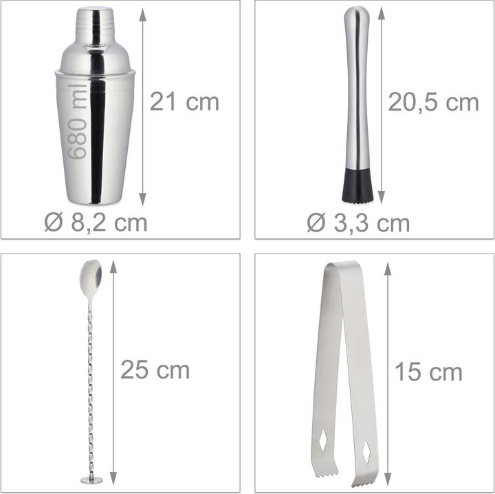 Actual product image Relaxdays Cocktailset (Cocktail set)