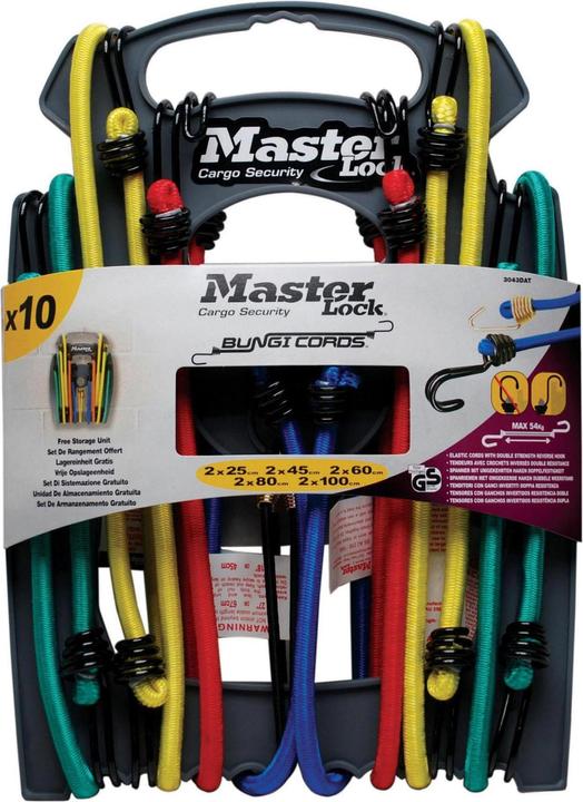 Actual product image Master Lock Rubber tensioning cables set