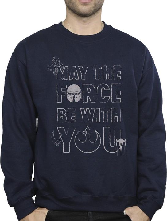 Immagine prodotto Star Wars The Mandalorian May The Force Mando Felpa Uomo (XL)