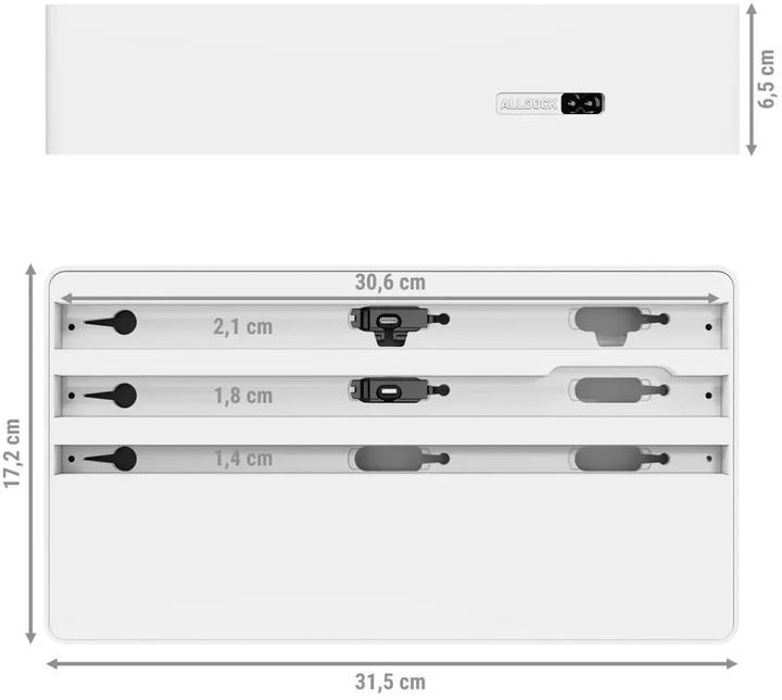 Immagine prodotto Alldock Stazione di ricarica Wireless Family Bianco (20 W)