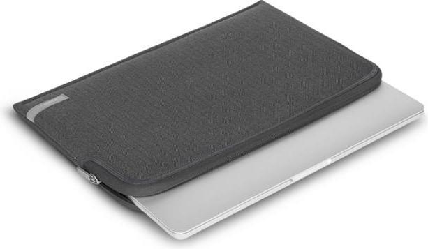 Actual product image Moshi Pluma Laptop Sleeve for MacBook Pro/Air 13" (2020) - Herringbone Gray (13", Apple)