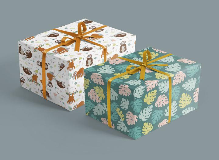 Immagine prodotto Dabelino Set di carta da regalo per bambini: bradipo (Carta da regalo, 4 x)