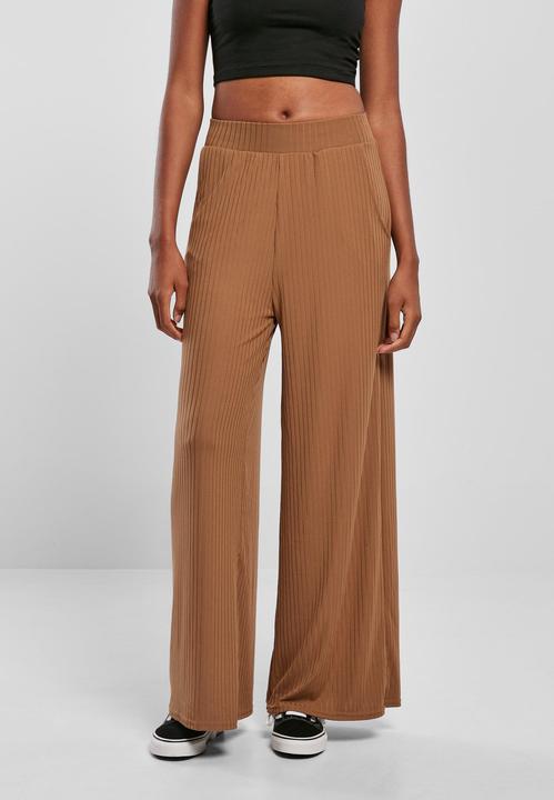 Produktbild Urban Classics Ladies Rib Jersey Wide Leg Pants - 17904 (4XL)