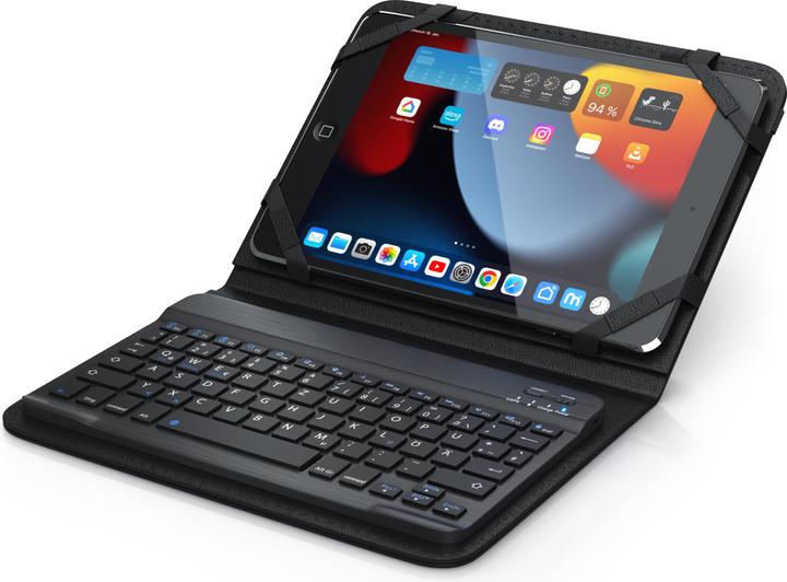 Actual product image Aplic Bluetooth keyboard with case for 9-10" tablets (DE, Trays 9"-10")