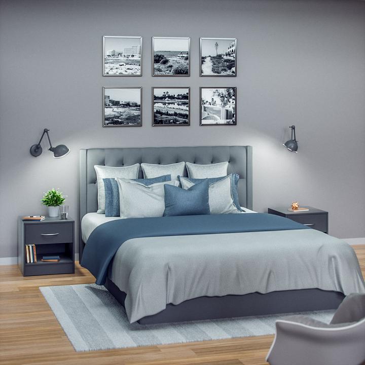 Actual product image Casaria Nightstand (41 x 39 x 28 cm)