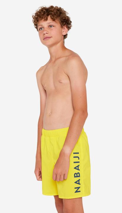 Produktbild Nabaiji Boys' swimming shorts - 100 yellow (10, 11, 12)