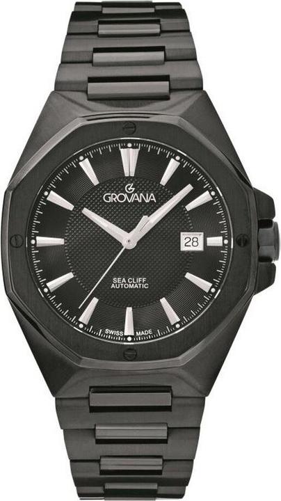 Grovana Sea Cliff-Kollektion – Automatikuhr, hergestellt in der Schweiz (Swiss Made)