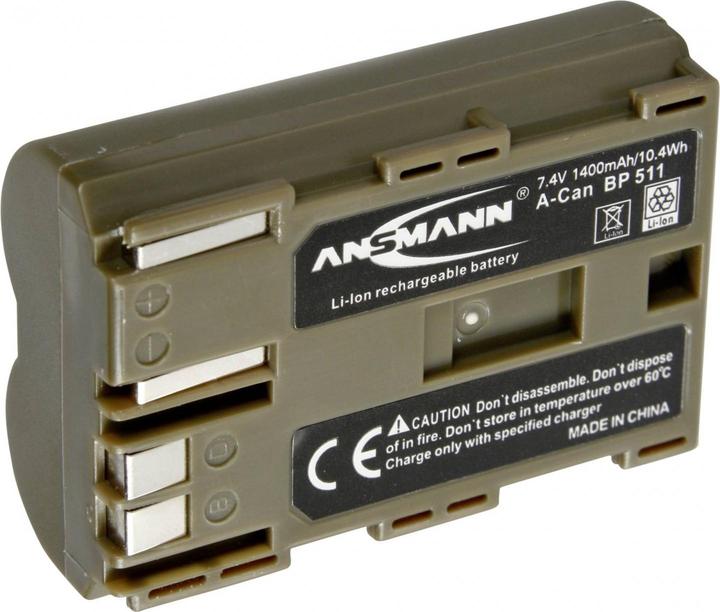 Actual product image Ansmann Canon BP-511 (Rechargeable battery)