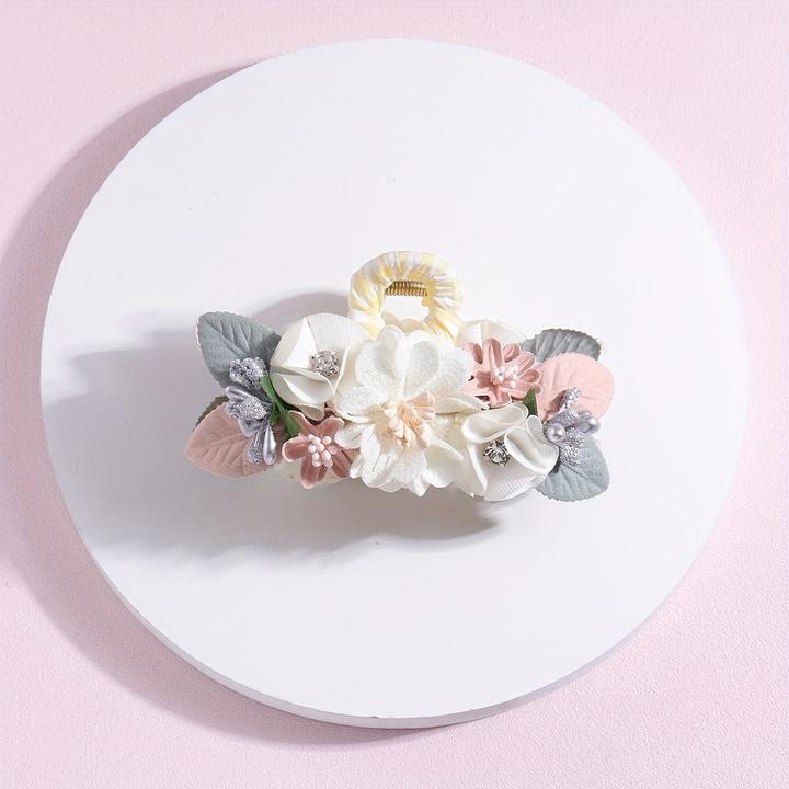 Produktbild Activity Board Elegante Blume Haar Kralle Clip, Harz Material, Einzelteil, florales Design, mittlere Grösse