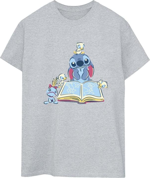 Immagine prodotto Disney Lilo & Stitch Reading A Book Maglietta Ampia Donna (L)