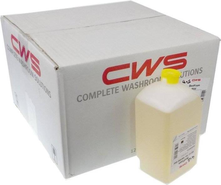 Actual product image CWS Foaming soap, pack of 12 bottles, 0.5 l each, standard, yellow. (Liquid soap, 500 ml)