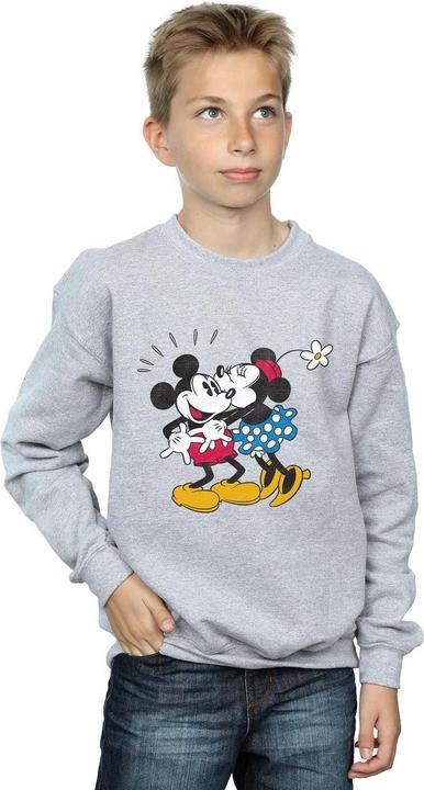 Actual product image Disney Boys Mickey Mouse Mickey And Minnie Kiss Sweatshirt (140, 146)