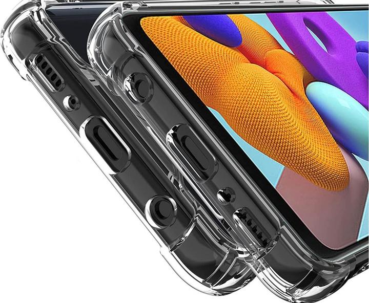 Actual product image Screenguard Samsung Galaxy A21s hull Crystal Soft Airbag Bumper (Samsung Galaxy A21s)