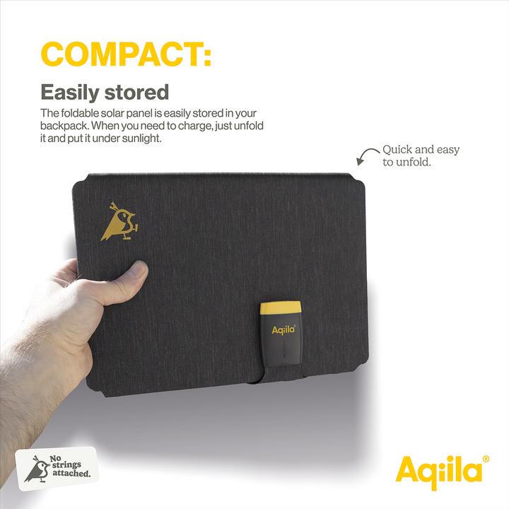 Actual product image Aqiila Sunbird P56 - Foldable solar panel (56 W, 1.34 kg)