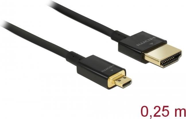 Image du produit Delock HDMI (type A) - micro HDMI (type D) (0.15 m, HDMI)